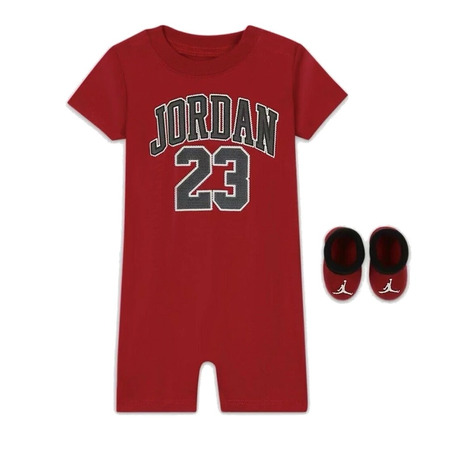 Jordan Infants Romper and Booties Set "Gym Red"