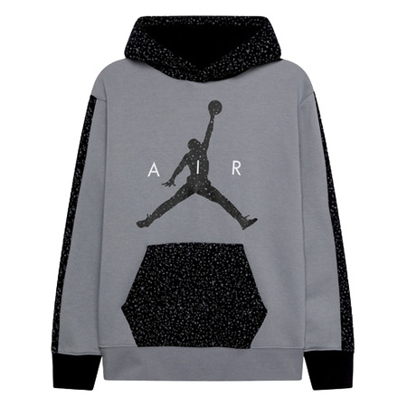 Jordan Kids Air Speckle Fleece Pullover Hoodie "Gray"