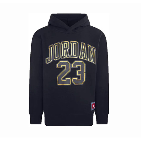 Jordan Kids HBR Logo 23 Fleece Pullover Hoodie "Black Gold"