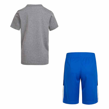 Jordan Kids Jumping Air Tee Short Set "Grey-Blue"