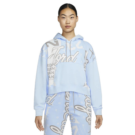 Jordan Women's Fleece Allover Printed Hoodie "Celestine Blue"