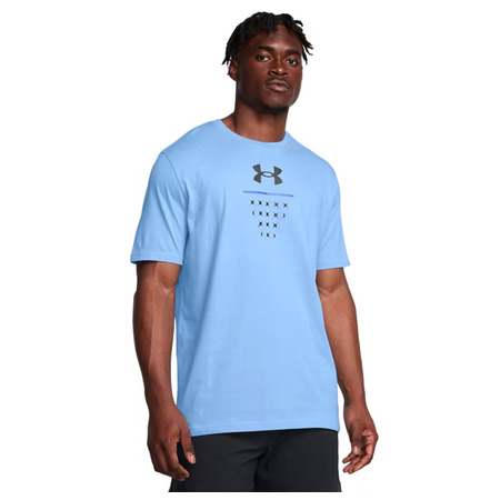 Men's UA Basketball Net Icon Short Sleeve "Blue"