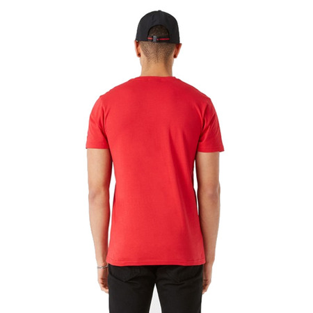 New Era Chicago Bulls Team Logo Stripe Tee "Red"