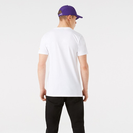 New Era Los Angeles Lakers Team Logo Stripe Tee "White"