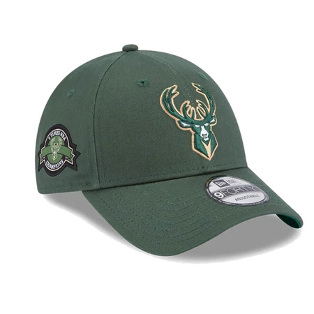 New Era Milwaukee Bucks Team Side Patch 9FORTY Cap