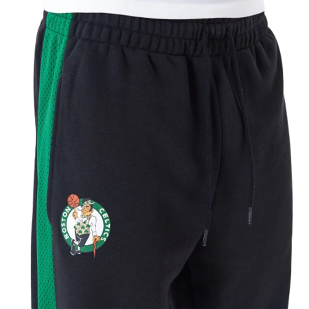 New Era NBA Boston Celtics Mesh Panel Grey Relaxed Joggers