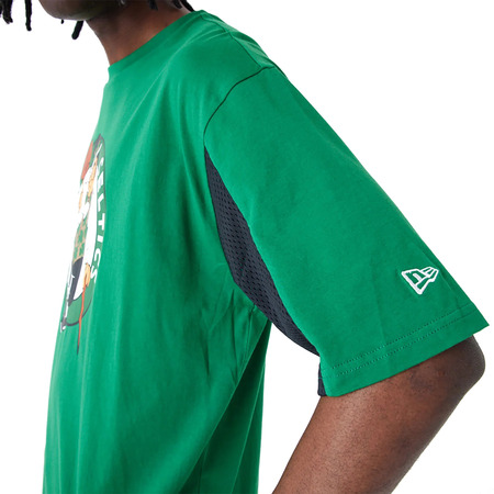 New Era NBA Boston Celtics Mesh Panel Oversized T-Shirt