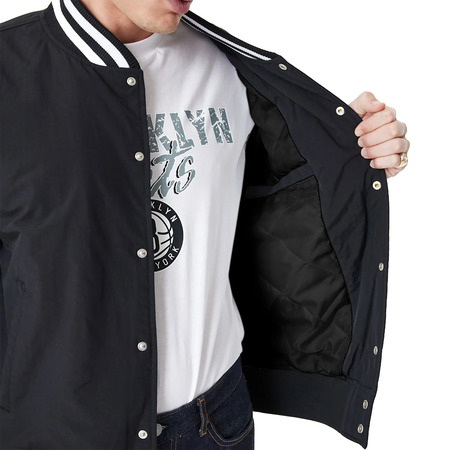 New Era NBA Brooklyn Nets Team Script Bomber Jacket