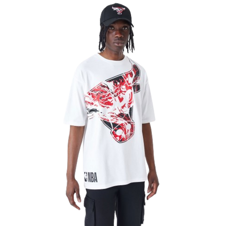 New Era NBA Chicago Bulls All Over Print Infill Oversized T-Shirt