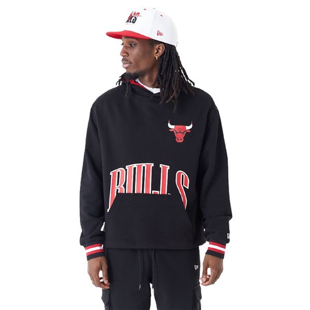 New Era NBA Chicago Bulls Arch Graphic Oversized Pullover Hoodie