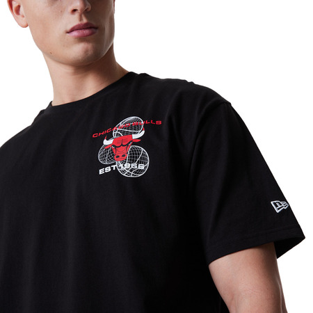 New Era NBA Chicago Bulls Basketball Graphic Tee "Black"