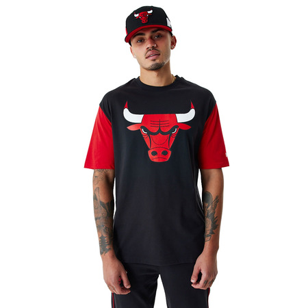 New Era NBA Chicago Bulls Colour Block Oversized T-Shirt