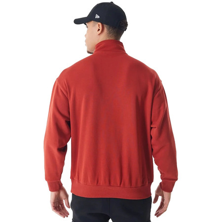 New Era NBA Chicago Bulls Lifestyle Quarter Zip Sweater "Red"