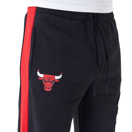 New Era NBA Chicago Bulls Mesh Panel Grey Relaxed Joggers