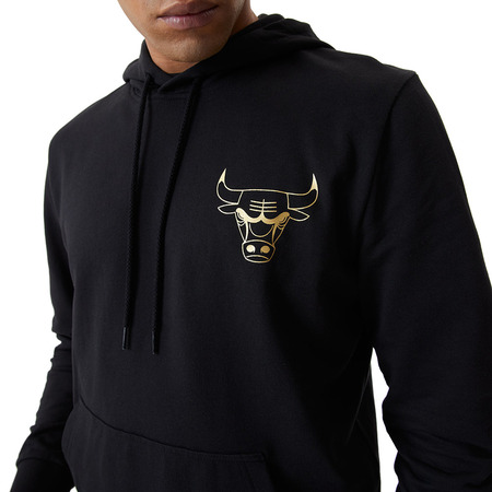 New Era NBA Chicago Bulls Metallic Hoodie "Black-Gold"