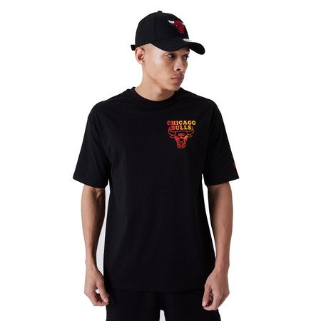 New Era NBA Chicago Bulls Neon Fade Logo Tee