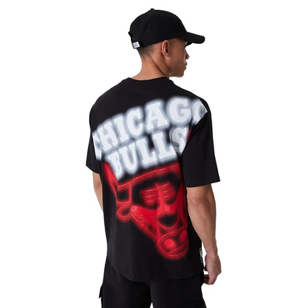 New Era NBA Chicago Bulls Oversize BP Logo Neon Tee