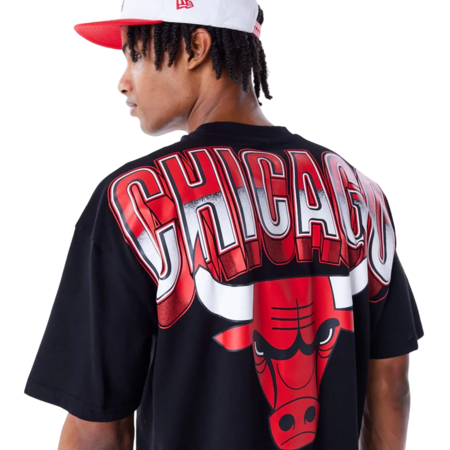 New Era NBA Chicago Bulls Tech Oversized T-Shirt "Black"