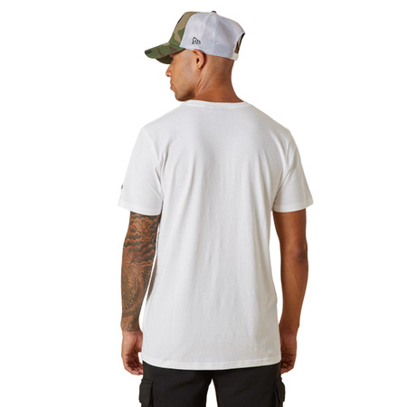 New Era NBA Chicago Bulls Wordmark Court Infill T-Shirt "White"