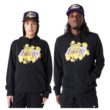 New Era NBA L.A Lakers Floral Graphic Pullover Hoodie