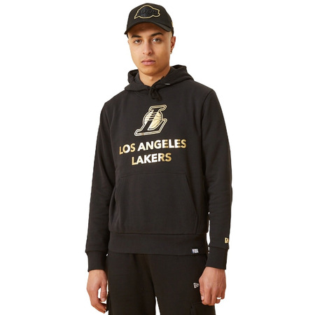 New Era NBA L.A Lakers Metallic Gold Logo Hoodie