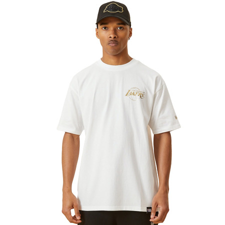 New Era NBA L.A Lakers Metallic Gold Print T-Shirt