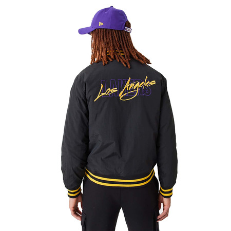 New Era NBA L.A Lakers NBA Script Bomber Jacket