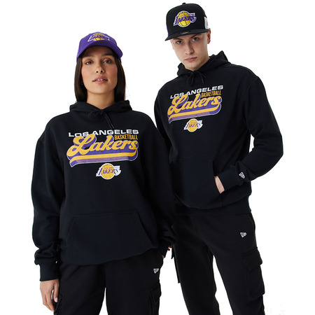 New Era NBA L.A Lakers Retro Graphic Oversized Hoodie "Black"