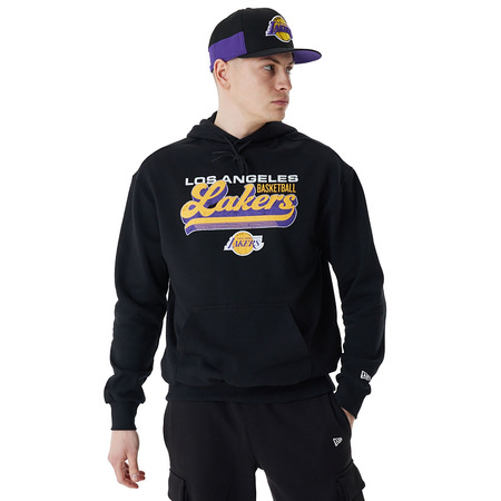 New Era NBA L.A Lakers Retro Graphic Oversized Hoodie "Black"