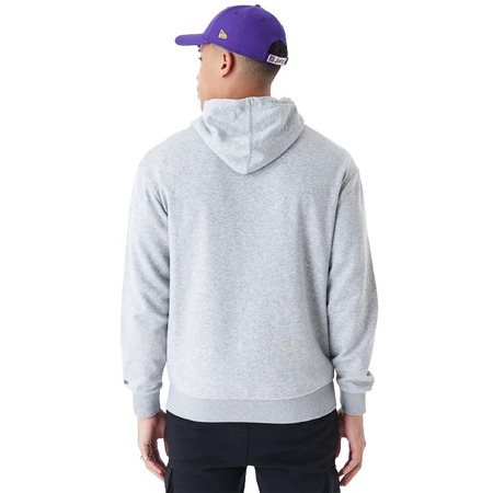 New Era NBA L.A Lakers Script Oversized Pullover Hoodie "Grey"