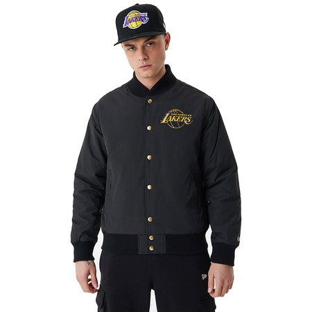 New Era NBA L.A Lakers Team Script Bomber Jacket