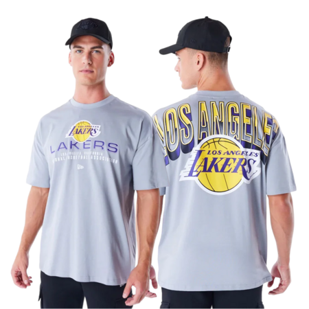 New Era NBA LA Lakers Tech Oversized T-Shirt "Grey"