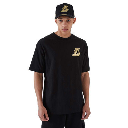 New Era NBA Los Angeles Lakers Metallic Tee "Black-Gold"