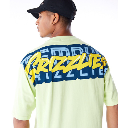 New Era NBA Memphis Grizzlies Wordmark Pastel Green Oversized T-Shirt