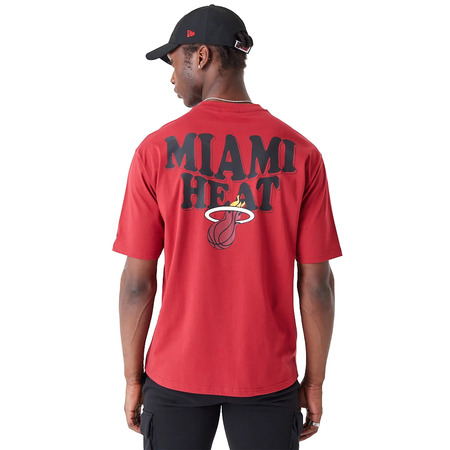 New Era NBA Miami Heat Script Oversized T-Shirt