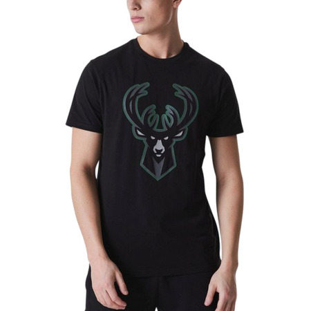 New Era NBA Milwaukee Bucks Outline Tee "Black"