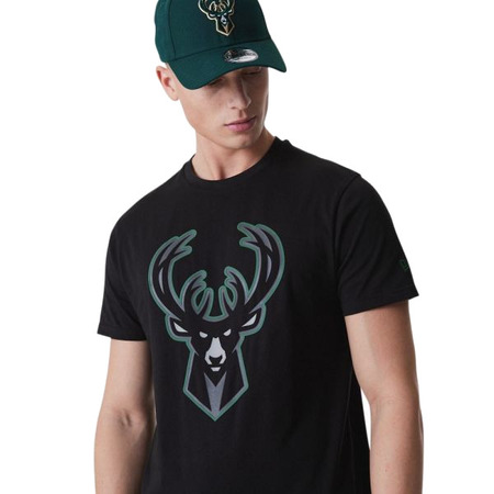 New Era NBA Milwaukee Bucks Outline Tee "Black"