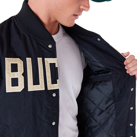 New Era NBA Milwaukee Bucks Panel Bomber Jacket