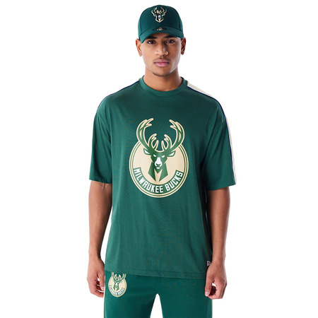 New Era NBA Milwaukee Bucks Panel Oversized T-Shirt