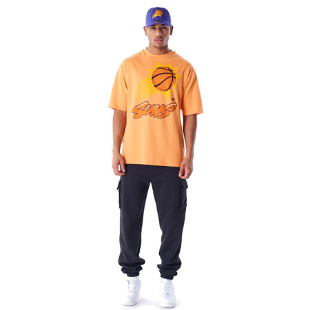 New Era NBA Phoenix Suns Wordmark Orange Oversized T-Shirt