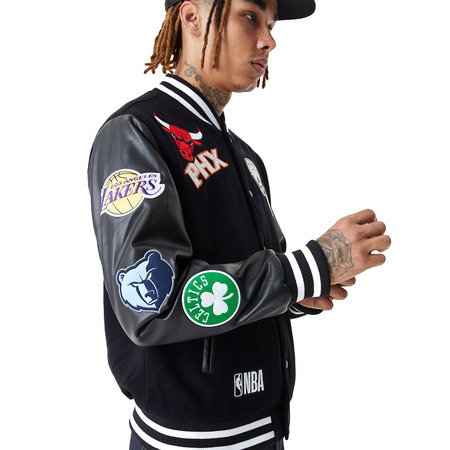 New Era NBA Team All Over Badge Varsity Jacket