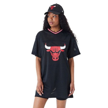 New Era NBA Team Chicago Bulls Womens Mesh Dress T-shirt