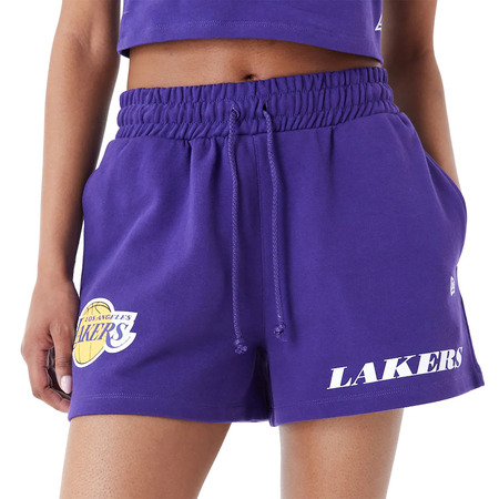 New Era NBA Team LA Lakers Logo Womens Shorts