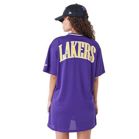 New Era NBA Team LA Lakers Womens Mesh Dress T-shirt