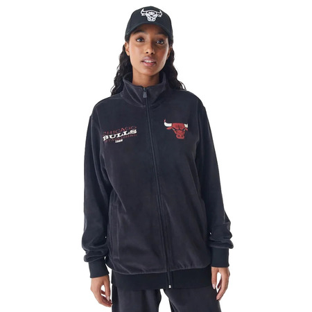 New Era NBAChicago Bulls Lifestyle Velour Track Jacket