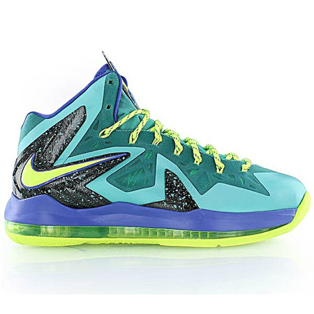 Lebron X P.S. Elite "Miami Dade" (300/turquesa/volt/violet)