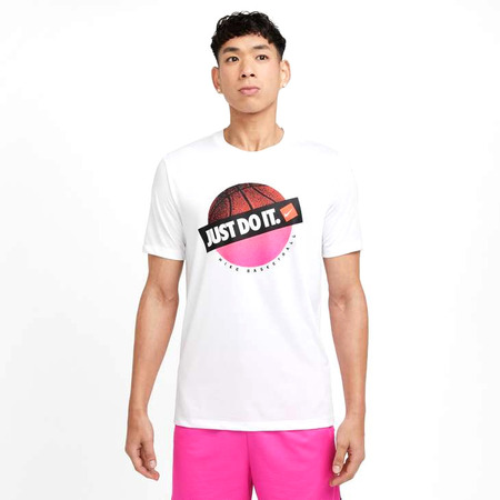 Nike Camiseta Dri Fit Basket Just Do It "White"