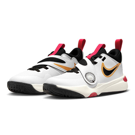 Nike Team Hustle D 11 (PS) "White Metallic Gold"