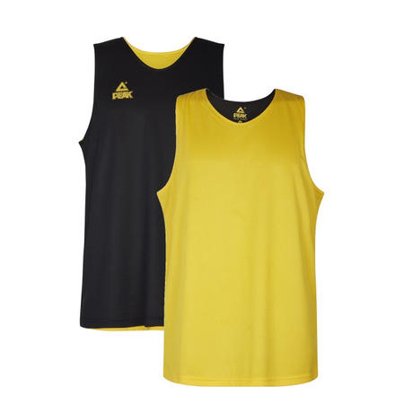 Peak Sport Basketball Reversible Singlets Tank Top "Navy/Yellow"