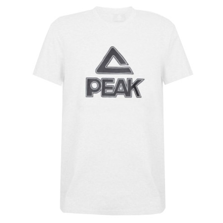 Peak Sport Basketball Round Neck Big Graphic Tee "White"